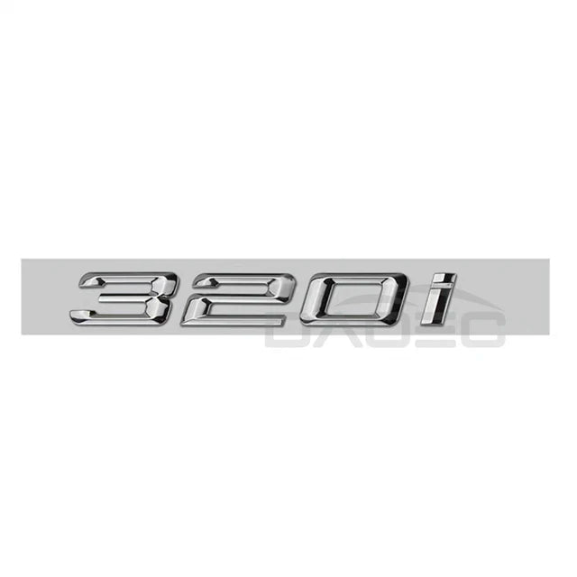 3D ABS BMW Trunk Logo Letters Sticker