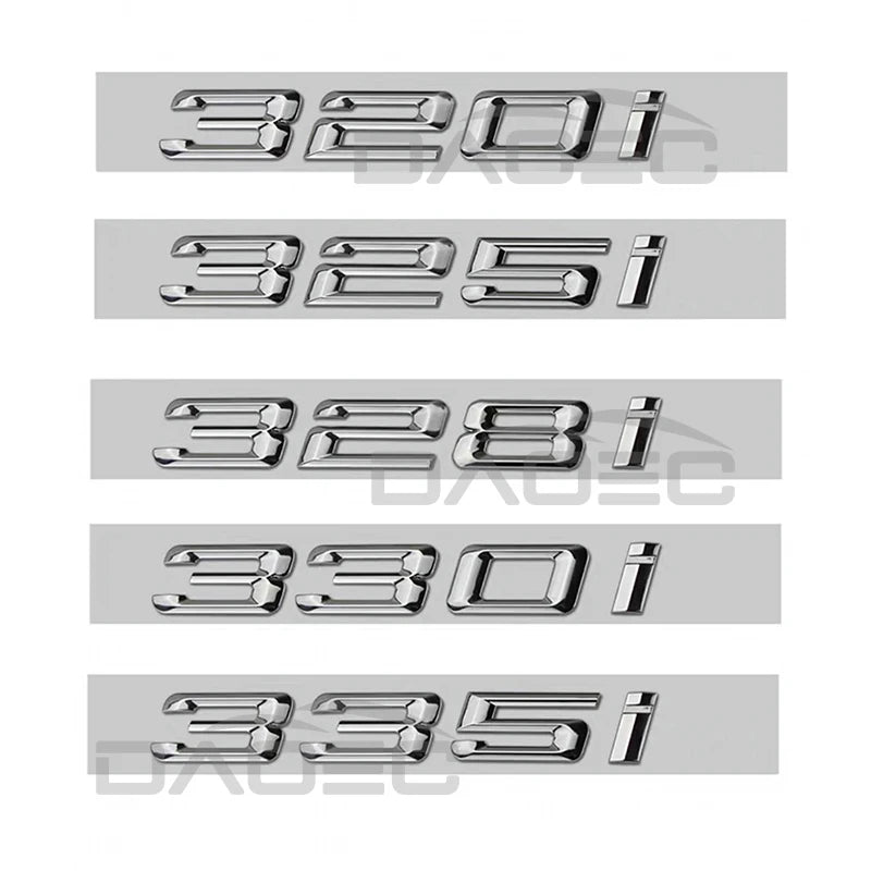 3D ABS BMW Trunk Logo Letters Sticker